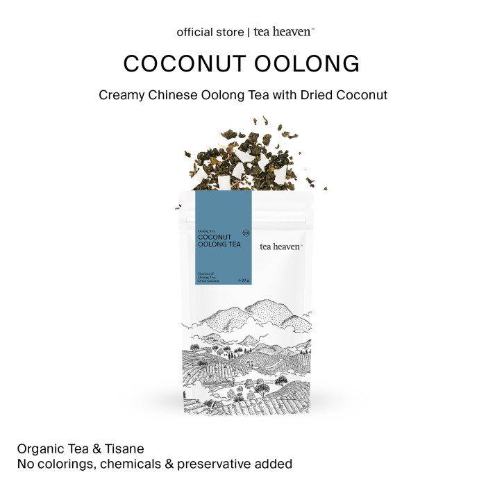 

Coconut Oolong Tea Chinese Crey Teh Oolong Kelapa Cafe Artisan Tea