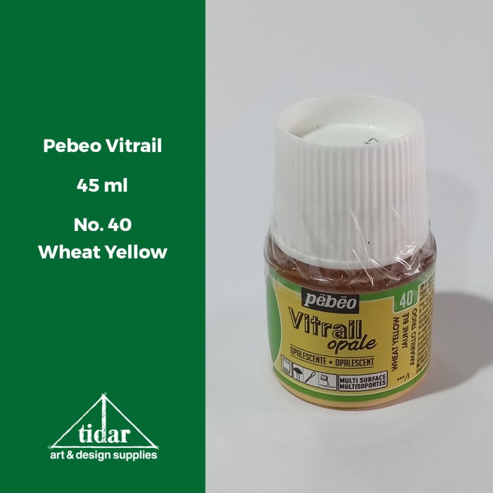 

pintar- Pebeo Vitrail / Glass Painting / Cat Transparent untuk Kaca 45 ml #1