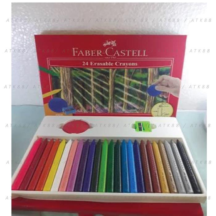 

pintar- Erasable Crayon 24 Warna Faber Castell ( Crayon Bisa Dihapus )
