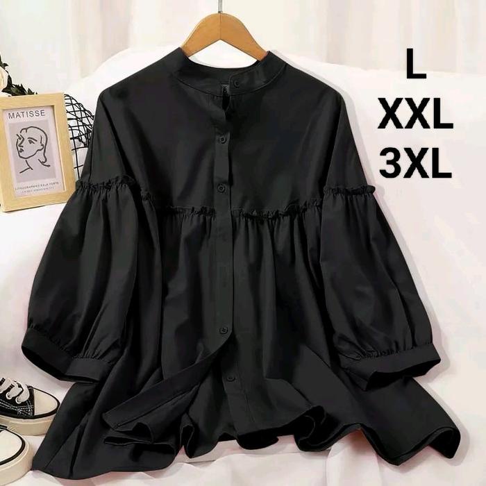BLOUSE JUMBO LD 130 DALOVA ATASAN WANITA - 7 PILIHAN WARNA CRINKLE