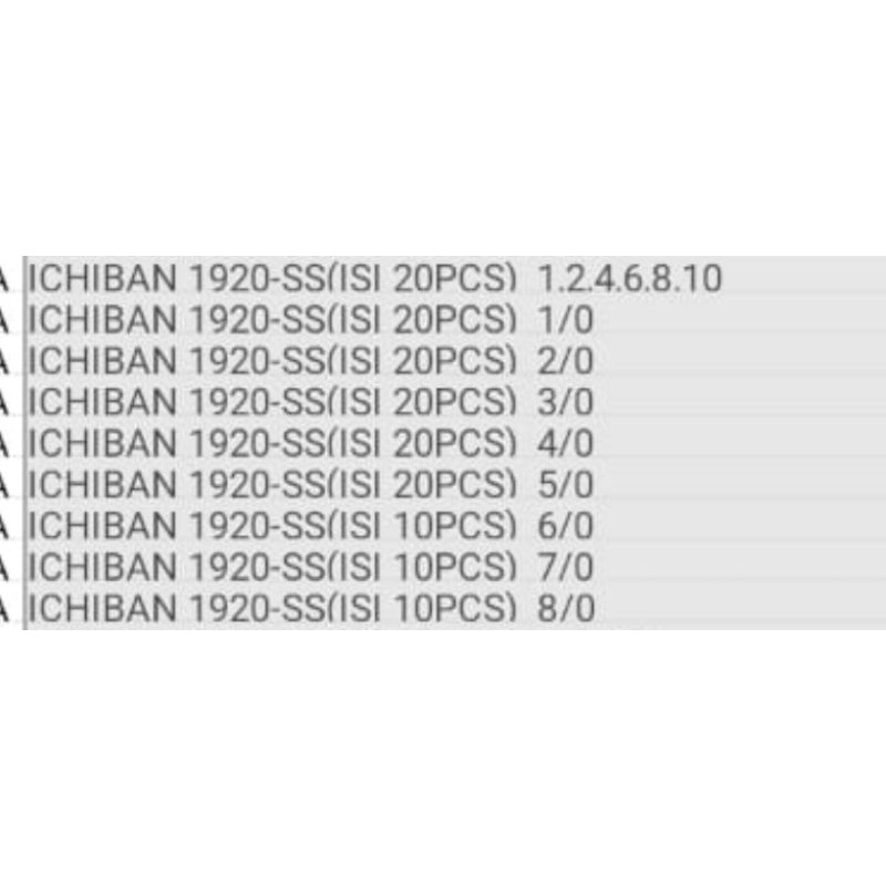 KAIL PANCING STAINLESS ICHIBAN PIONEER 1920 SS ATAU 1930 SS