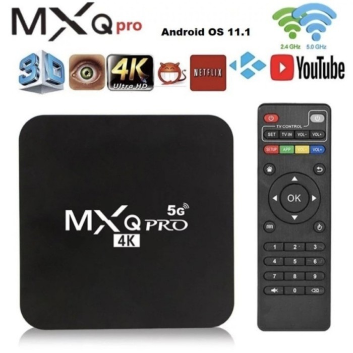 READY STOK Android TV Box MXQ PRO 2Gb 16Gb Android 11 4k Smart TV FULL HD