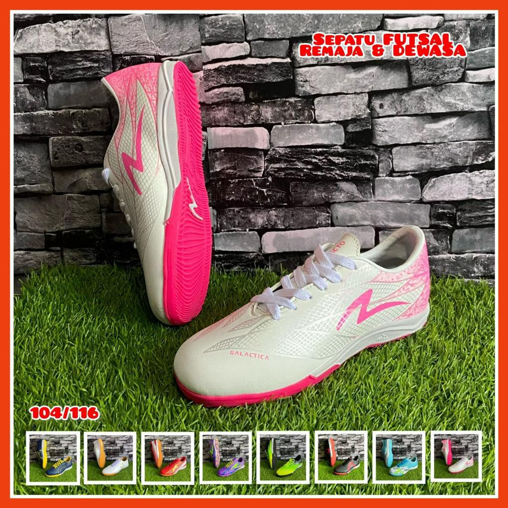 SEPATU FUTSAL SPECS TERBARU SEPATU FUTSAL SPECS GALACTICA NBR IN PUTIH PINK