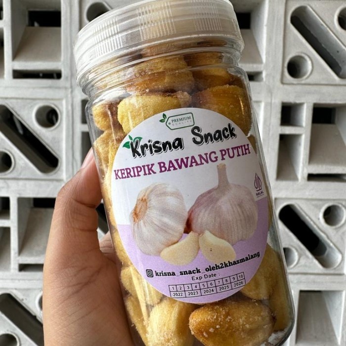 

..... Keripik Bawang Putih Utuh
