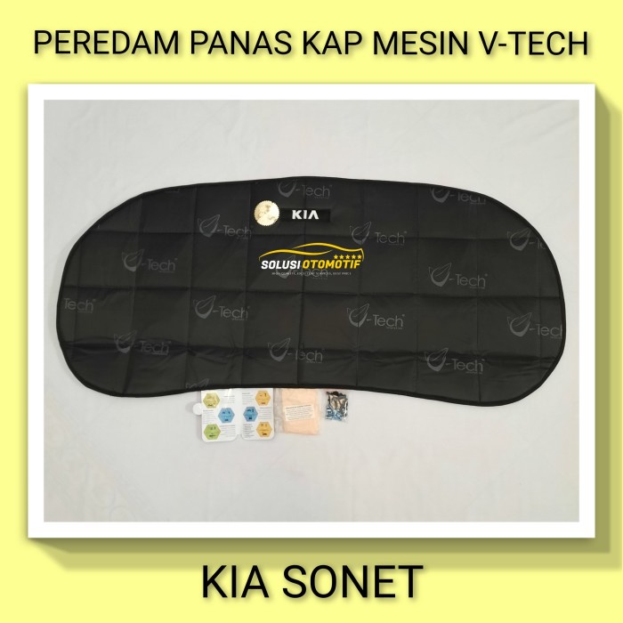 Terhemat Kia Sonet Peredam Panas Kap Mesin Aksesoris Variasi Mobil Vtech Ori