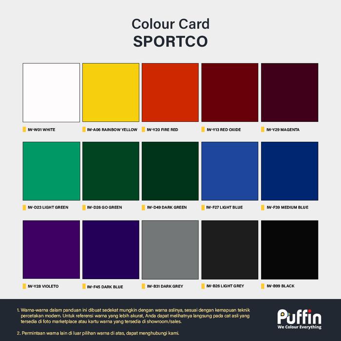 Cat Lapangan Outdoor Indoor Puffin Sportco -Gratisongkir