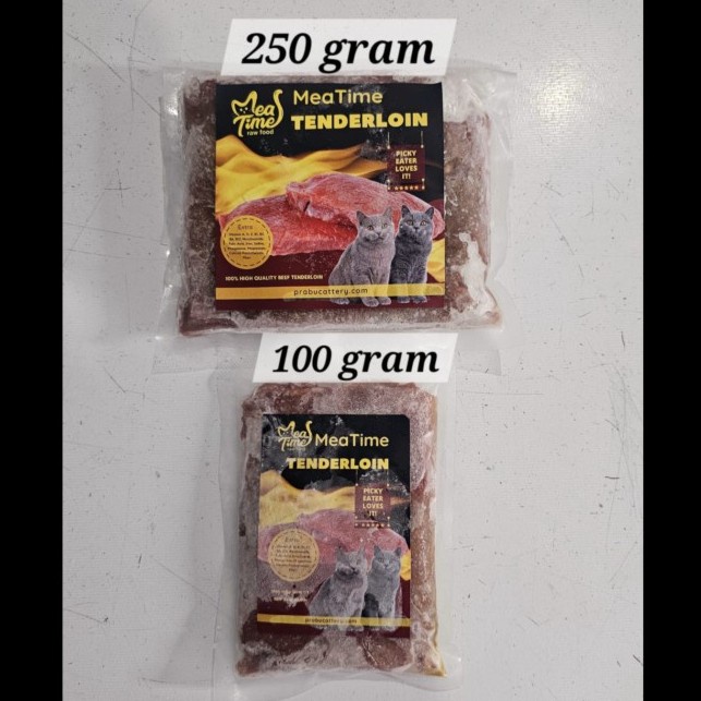 Meatime Tenderloin Daging Sapi Giling Super Tanpa Lemak Rawfood Kucing #Gratisongkir