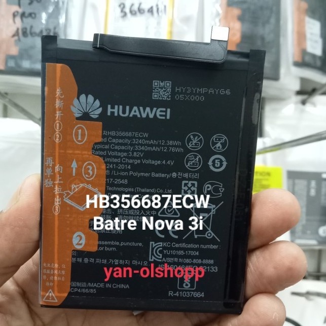 TerLengkapDong- Baterai Nova 3i P30 Lite Nova 2i HB356687ECW Original Batre Battery