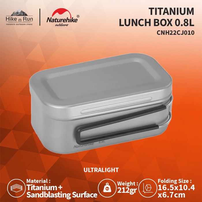 PREMIUM Kotak Makan Ultralight Naturehike CNH22CJ010 Titanium Lunch Box