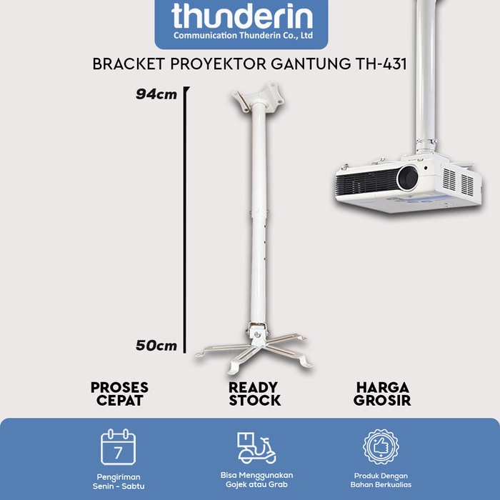 PREMIUM Bracket Proyektor Gantung, Bracket Gantung Plafon Proyektor