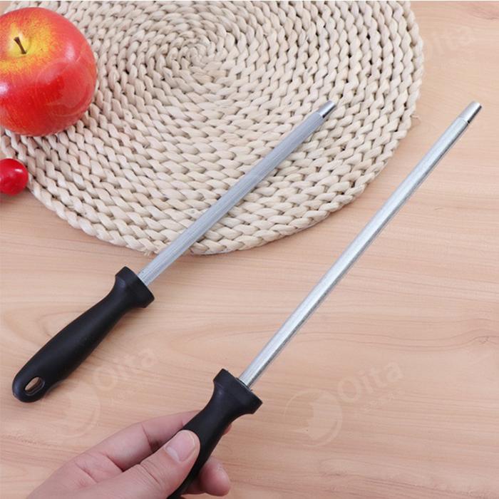 PREMIUM Alat Pengasah Asah Pisau Tongkat - Pengasah Pisau Daging Asahan Pisau Stik Stainless Steel