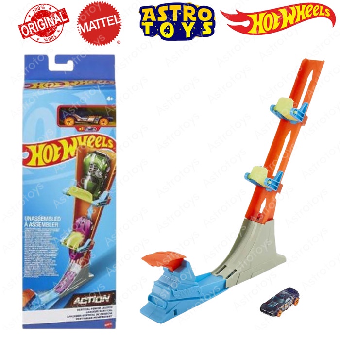 TRACK HOT WHEELS VERTICAL POWER LAUNCH - MAINAN ANAK LINTASAN JALANAN LURUS MOBIL HOTWHEELS HOTWEELS