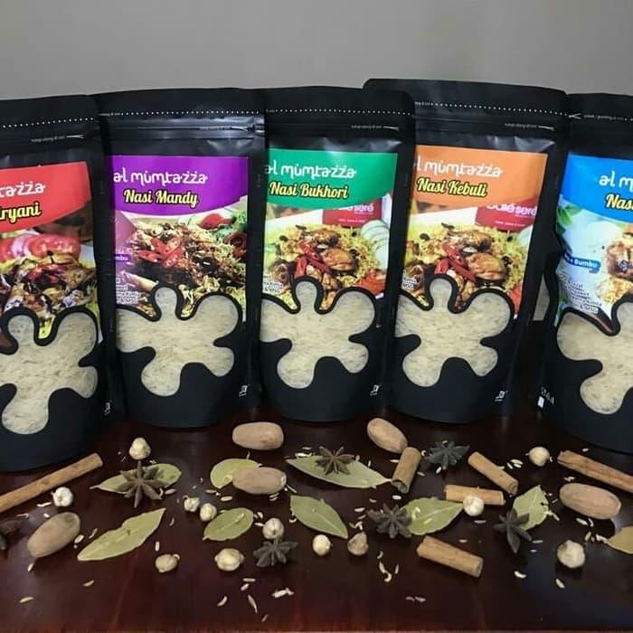 

EJ814 Beras Al Mumtazza Bumbu Instan Kebuli, Biryani, Kabsah, Bukhori, Mandy TERBARU