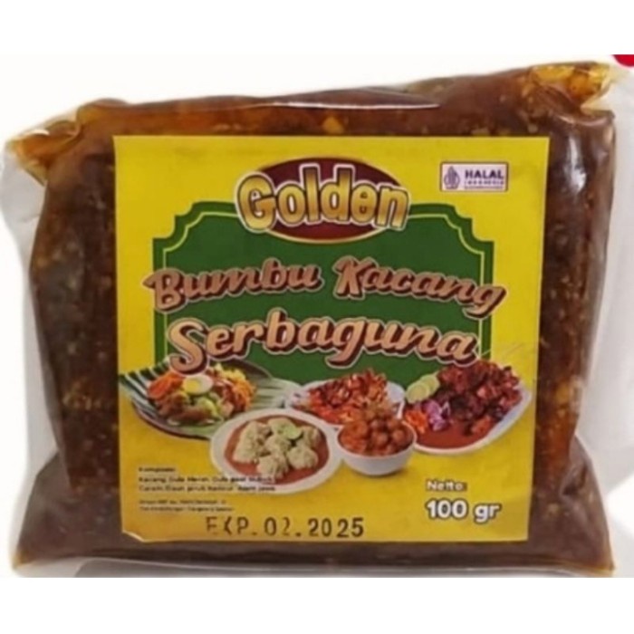 

CG698 Golden Bumbu Kacang Serbaguna 100gr / Bumbu Kacang Untuk Gado2 - Pecel - Tahu Tek - Sate dll /