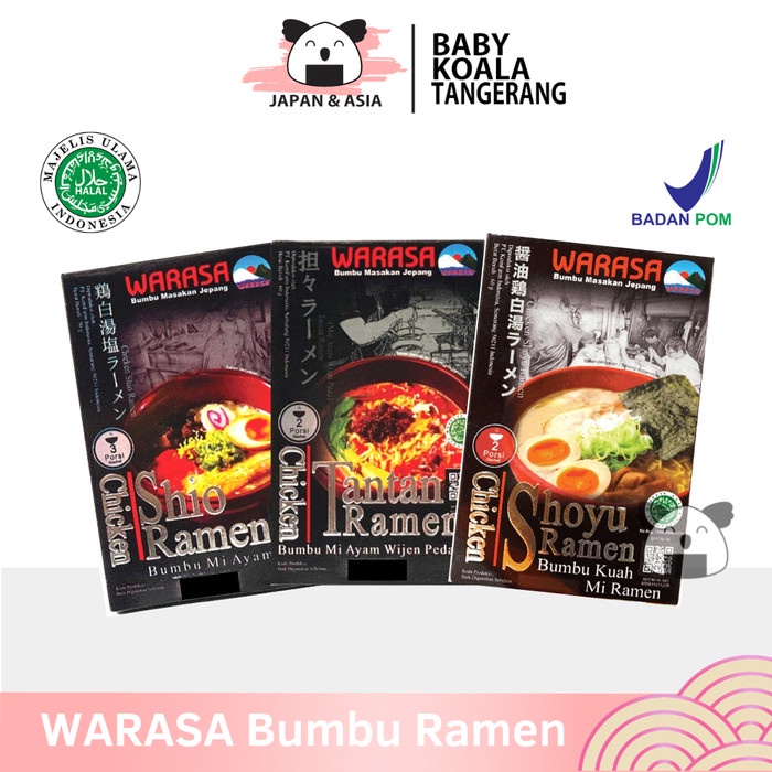 

HV593 WARASA Bumbu Ramen Chicken Shoyu Instan 50 g Halal Bumbu Shoyu OBRAL