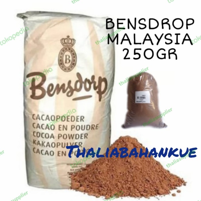 

Lezat- BENSDORP MALAYSIA 22/24 - 250GR ECER, DARK COKLAT BUBUK IMPORT TERBAIK
