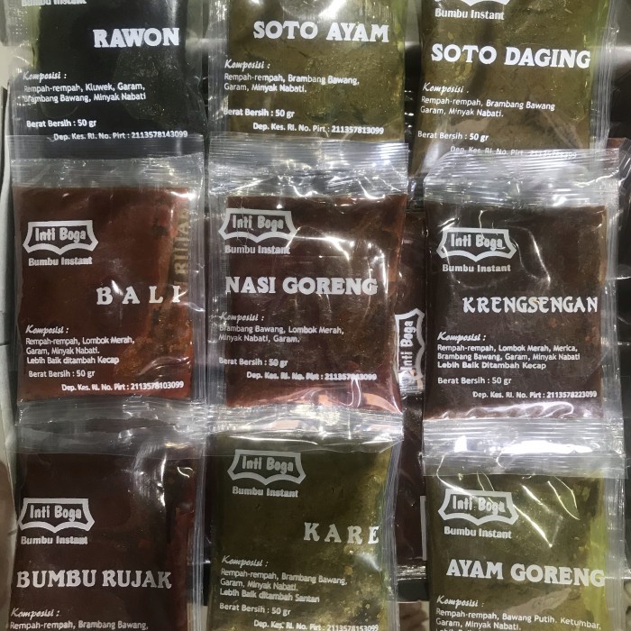 

VO802 Bumbu masak instan "Inti Boga" 50gr TERBARU