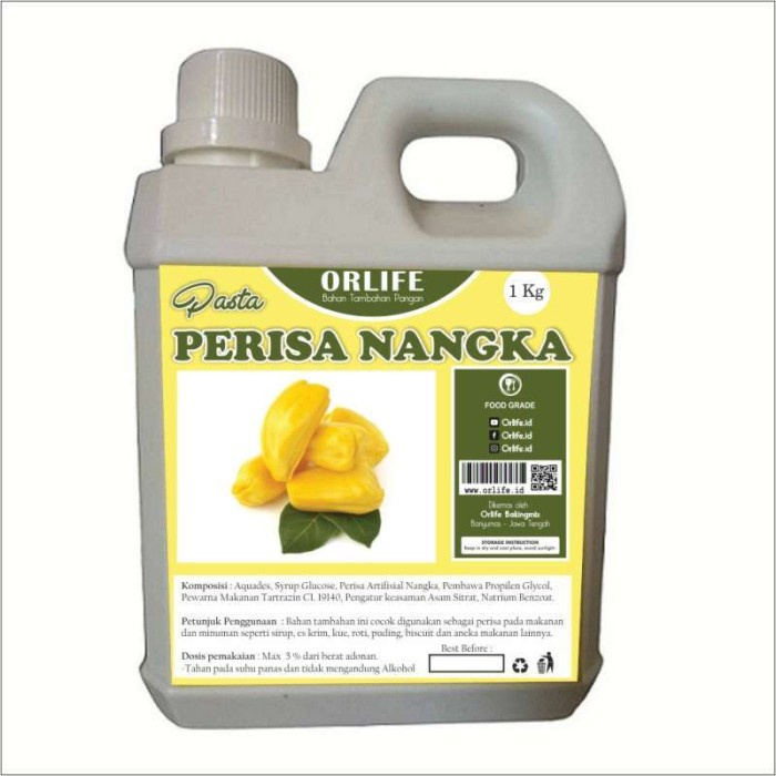 

Lezat- Perisa Pasta Essen Nangka 1 Kg Orlife