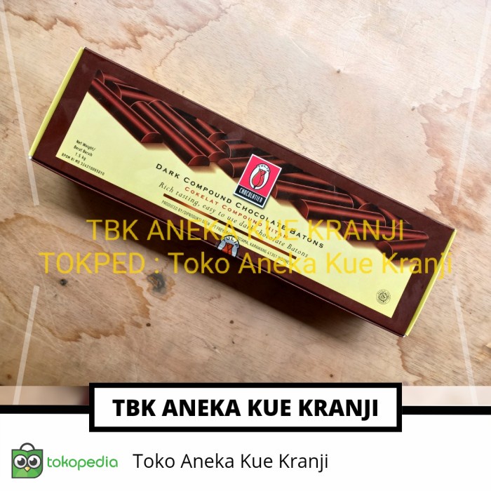 

Lezat- tulip cokelat stick batons chocolate compound 1.5 kg