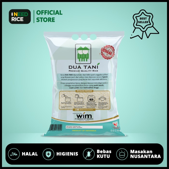 

Lezat- Beras Dua Tani Premium Super Platinum 3kg