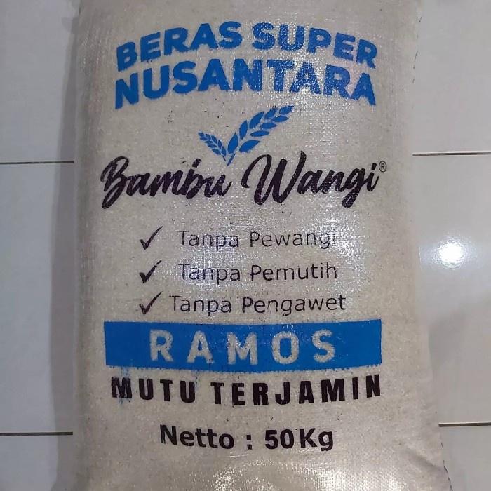 

Lezat- Beras Ramos Medium - Merk Bambu Wangi 25 Kg (KHUSUS INSTAN KURIR)