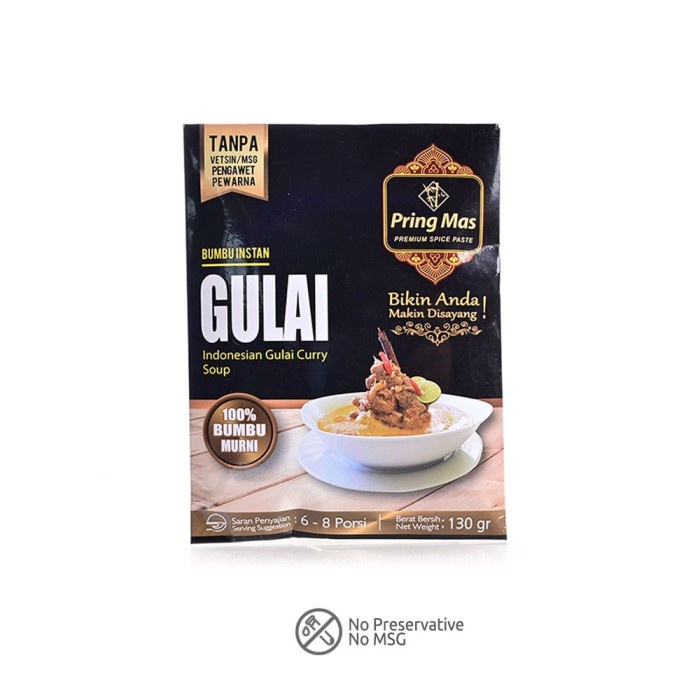 

ZO327 Pring Mas Bumbu Instan Gulai 130 g BIG SALE