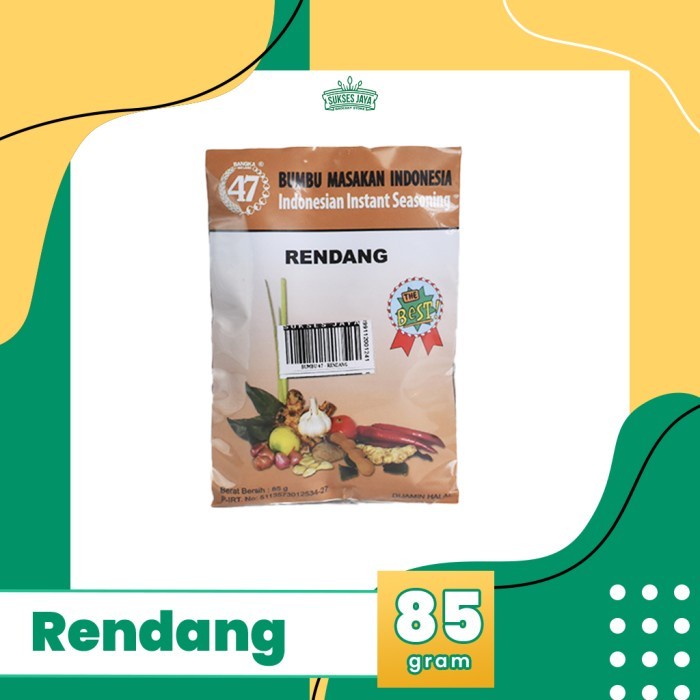 

HB456 Bumbu Masak 47 Bumbu Instan Rendang DISKON