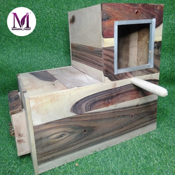 PREMIUM Glodok L kaca - tempat bertelur Nuri, Conure, burung paruh bengkok
