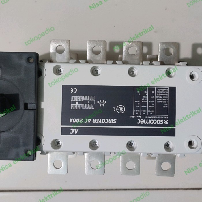 PREMIUM cos ohm saklar socomec sircover 4p 200a