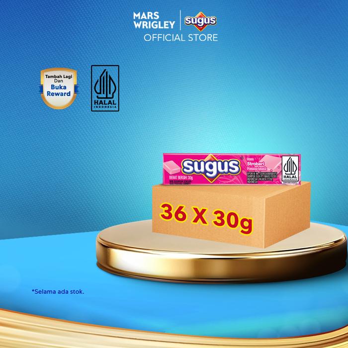 

SUGUS Stick Strawberry 30g X36 - Permen Lunak - Sweet Candy