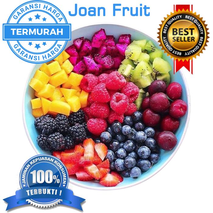 

Lezat- TERMURAH 500gr Buah Beku Mix Fruit Mixed Fruits Frozen Macem" Buah