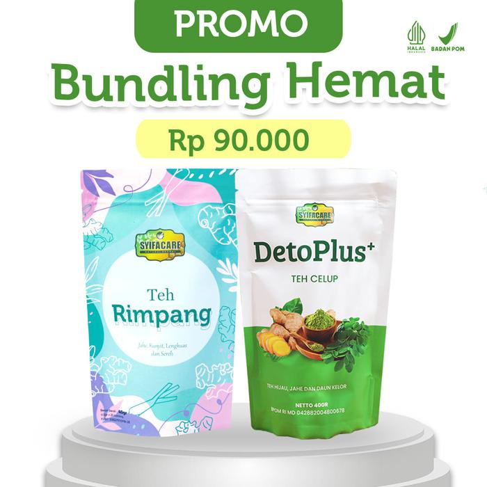 

[PAKET BUNDLING] TEH RIMPANG & DETOPLUS - BPOM & HALAL MUI