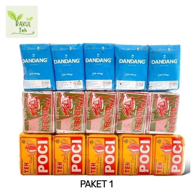 

Paket 3 Slop (30Pcs) Racikan Teh Khas Solo Nyapu-Dandang-Gopek-Sintren-999-Poci Grosir