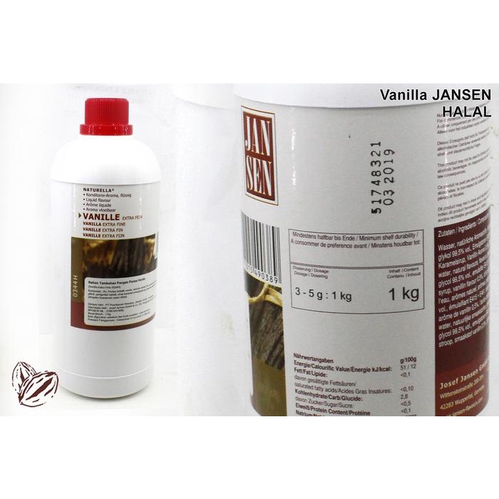 

Lezat- Vanilla JANSEN Halal 100ml (Repack dari 1Kg)