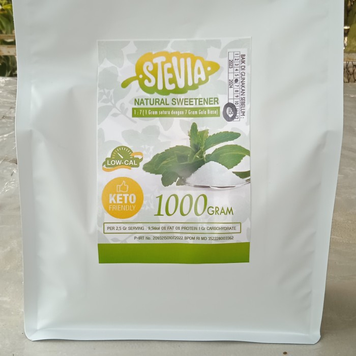 

Lezat- Stevia Sugar Powder Bubuk Halus Gula Stevia kemasan 1 kg