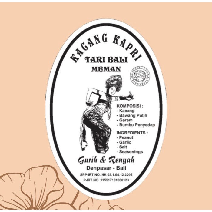 

Kacang Kapri Tari Bali 300gr