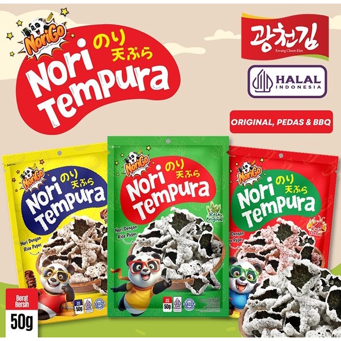 

[BUY 2 GET 1] NORIGO NORI TEMPURA 50GR / SNACK NORI / SNACK RUMPUT LAUT