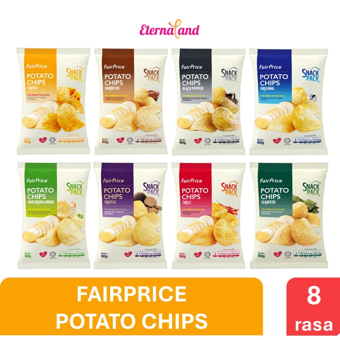

FairPrice Potato Chips - cemilan keripik kentang impor SG