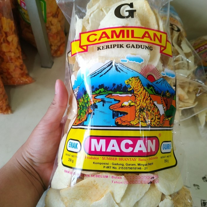 

(GoodSeller) Keripik Kerupuk Gadung Cap Macan 250g