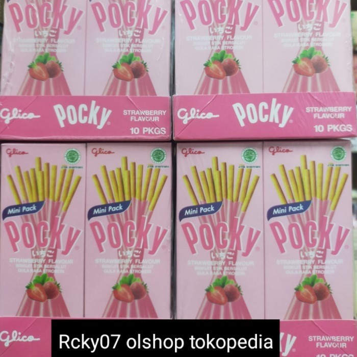 

Glico Pocky Rasa Strawberry Mini Pack (1 pack isi 10 pack)