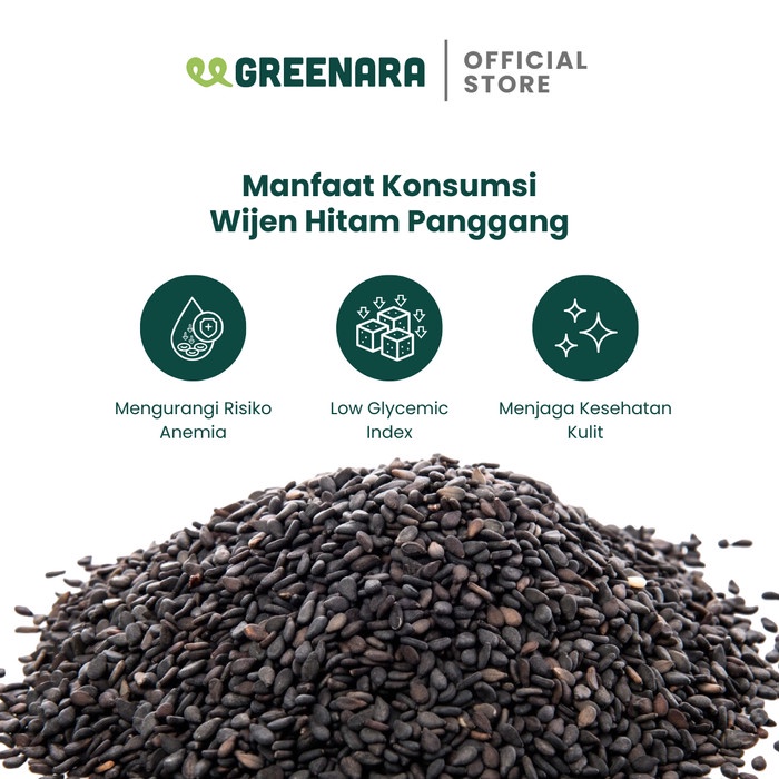

Wijen Hitam Panggang 250gr / Roasted Black Sesame Seed