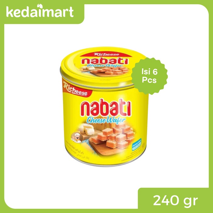 

Richeese Nabati Cheese Wafer 300 Gram x 6 Pcs