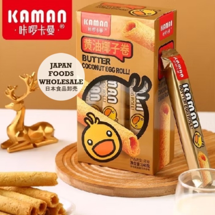 

Kaman Butter Coconut Egg Roll / cemilan impor / Snack / egg roll