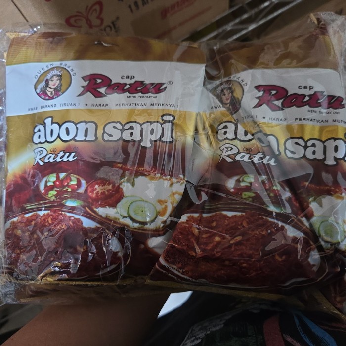 

abon ratu abon sapi kemasan isi 10 pak