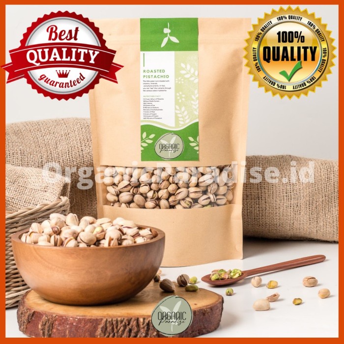 

Organic Paradise Kacang Pistachio Panggang Asin 500 Gram / Roasted Pistachio Salted With Shell 500
