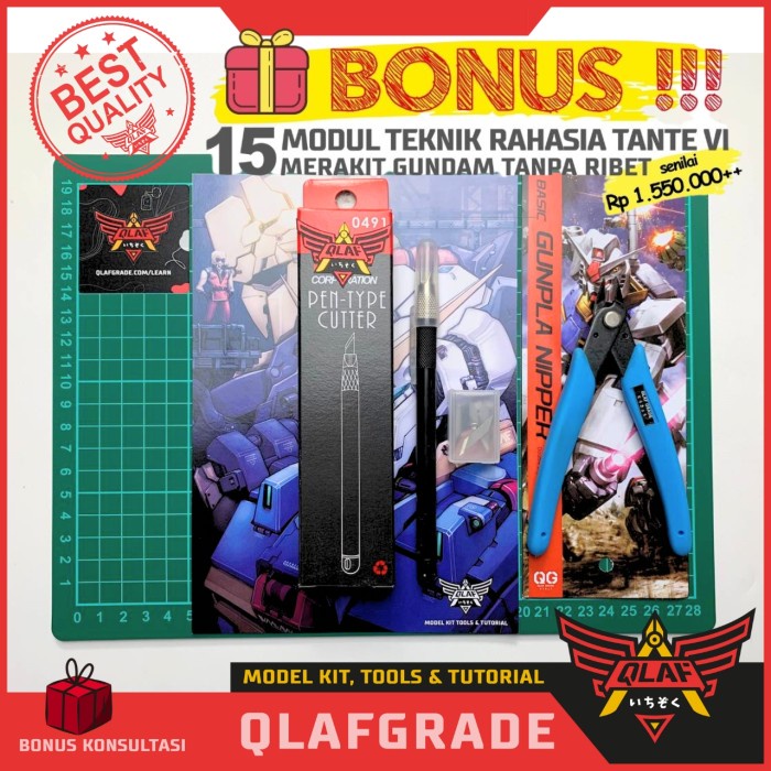 Gundam Tools (Mini Set) Alat Gunpla Pemula Toolkit Gundam