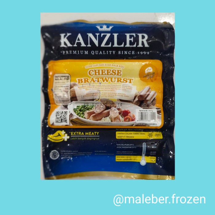 

Lezat- sosis kanzler cheese bratwurst 360gr