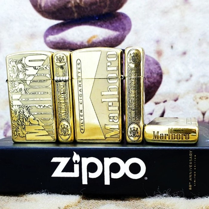 LANGSUNG DIPROSES Zippo Slim marlboro 5 Side