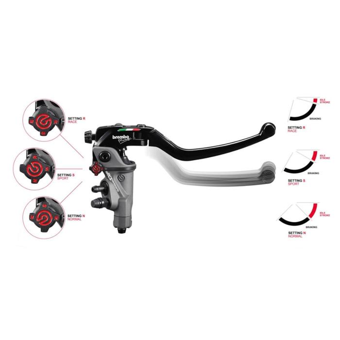 Master Rem Brembo Rcs 14 15 16 17 19 / Corsa Corta Rr Kiri / Kanan Original Brembo Italy - Asli