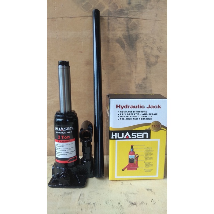 READY STOK!! Dongkrak mobil 2 ton Merek HUASEN - hidrolis botol